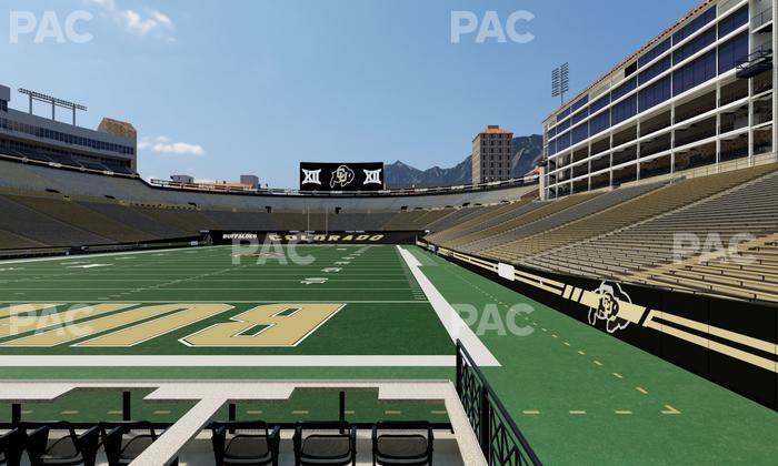 Folsom Field - Section Loge Box 167 Seat View