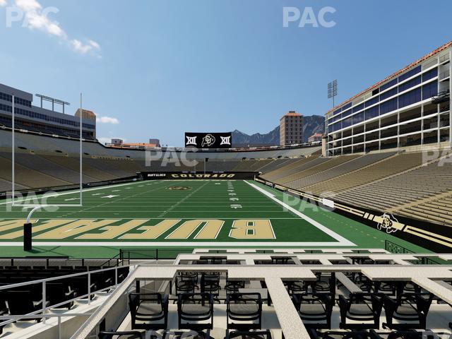 Folsom Field - Section Loge Box 172 Seat View