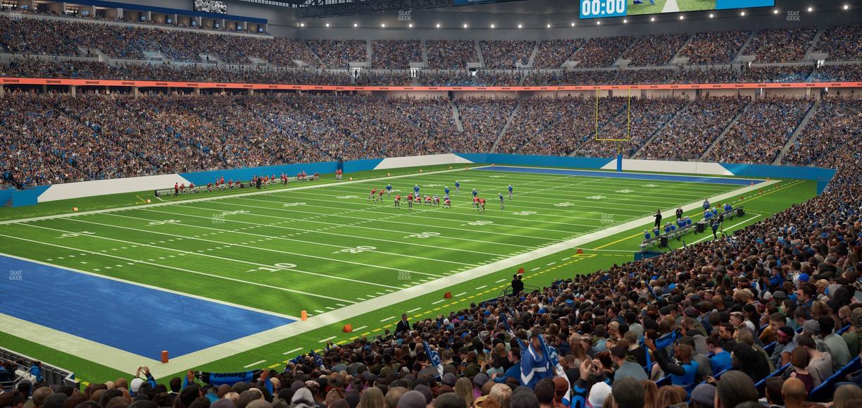 Ford Field - Section 100 Seat View