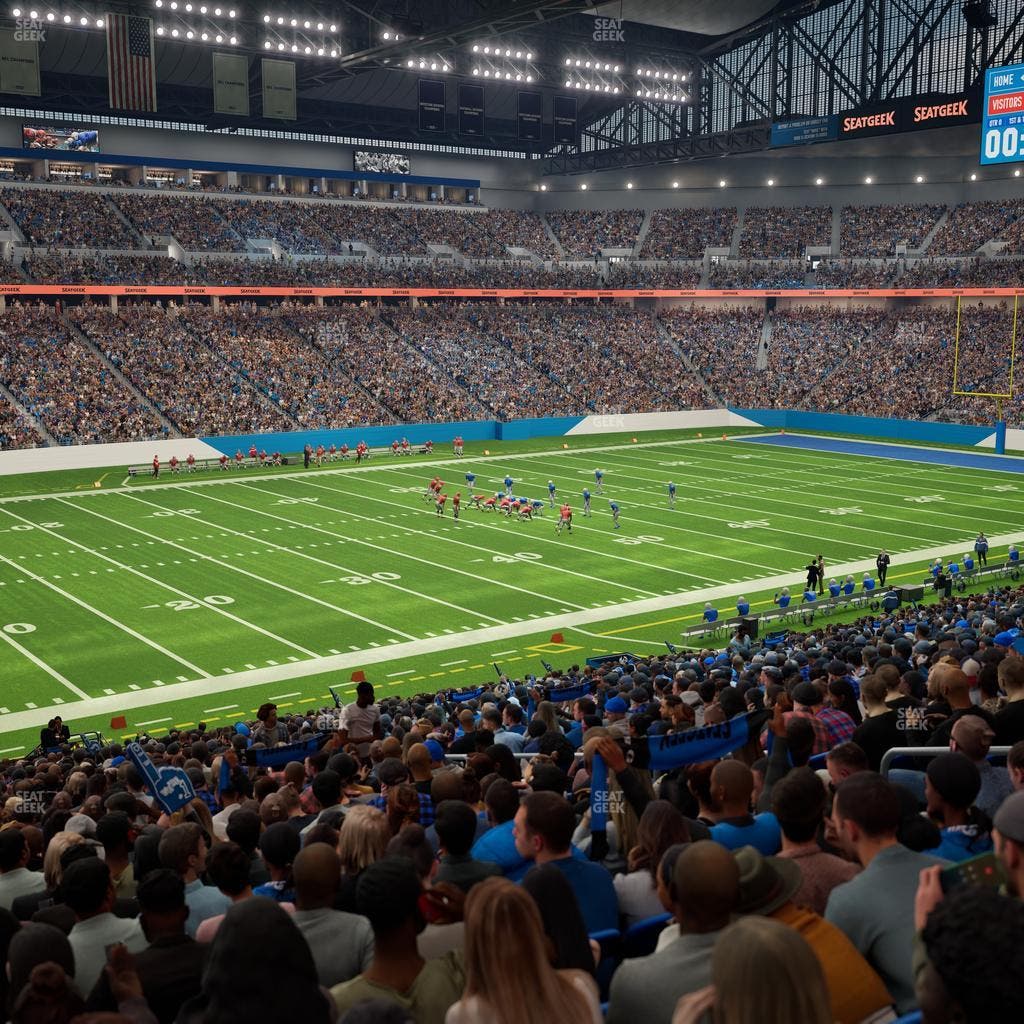 Ford Field - Section 102 Seat View