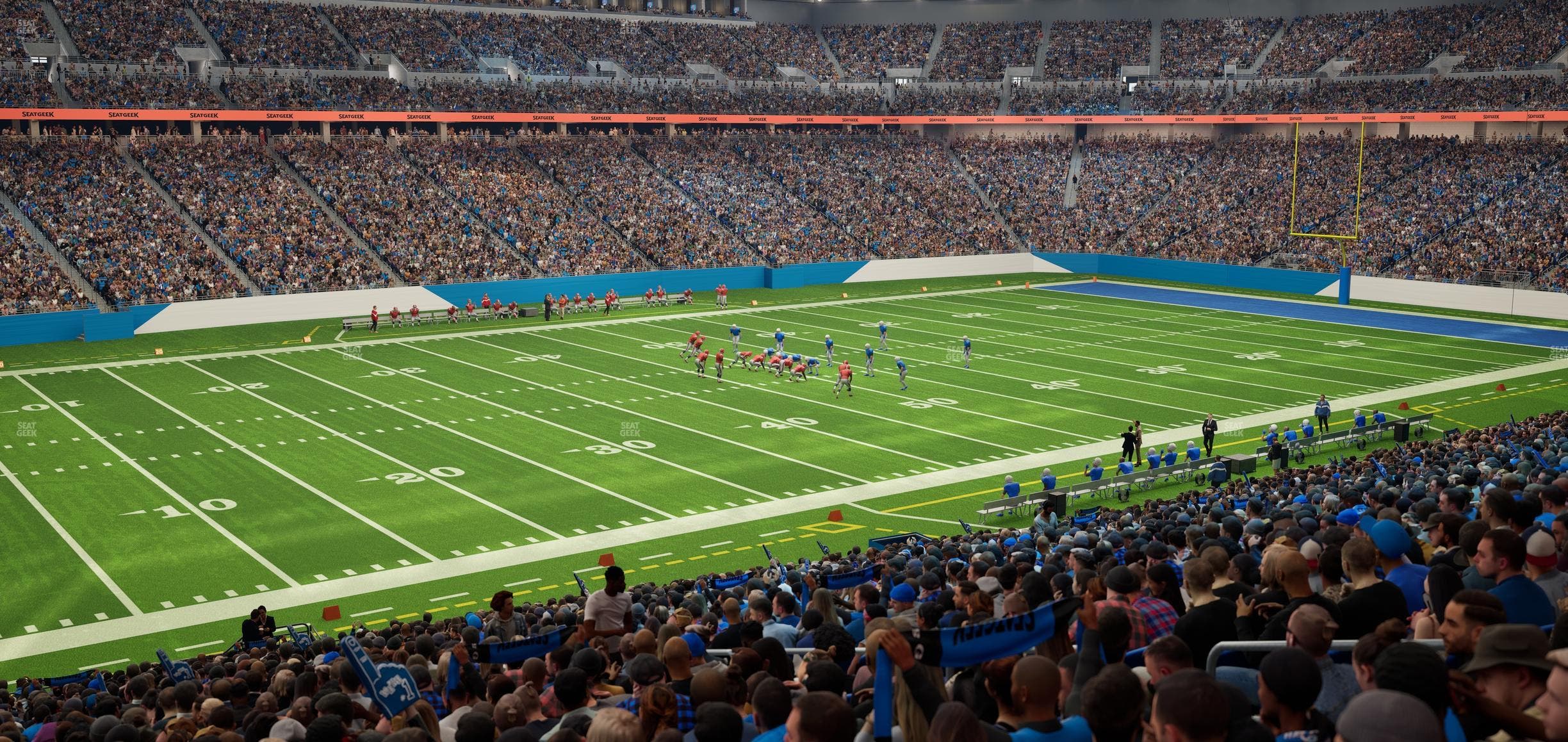 Ford Field - Section 102 Seat View