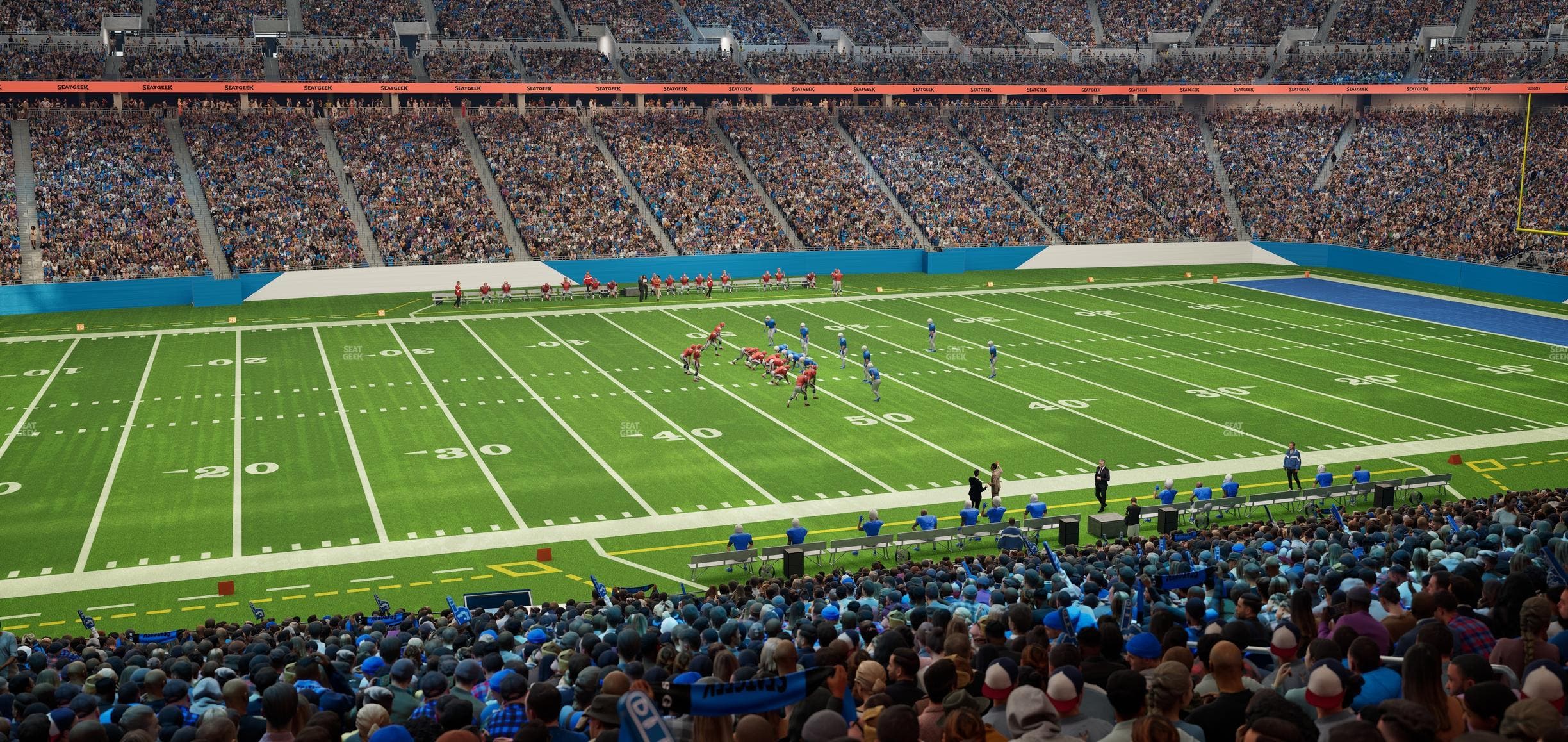 Ford Field - Section 104 Seat View
