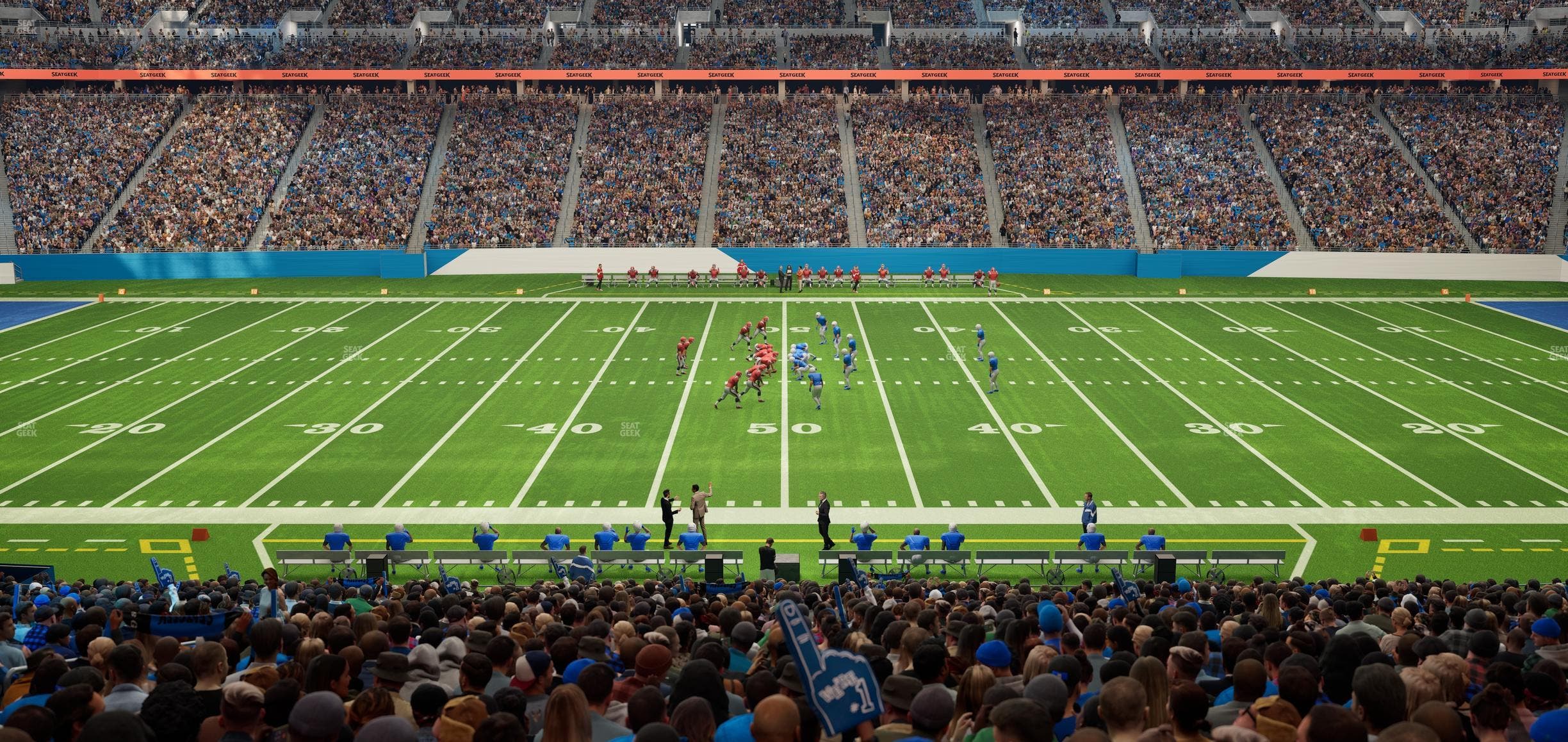Ford Field - Section 106 Seat View