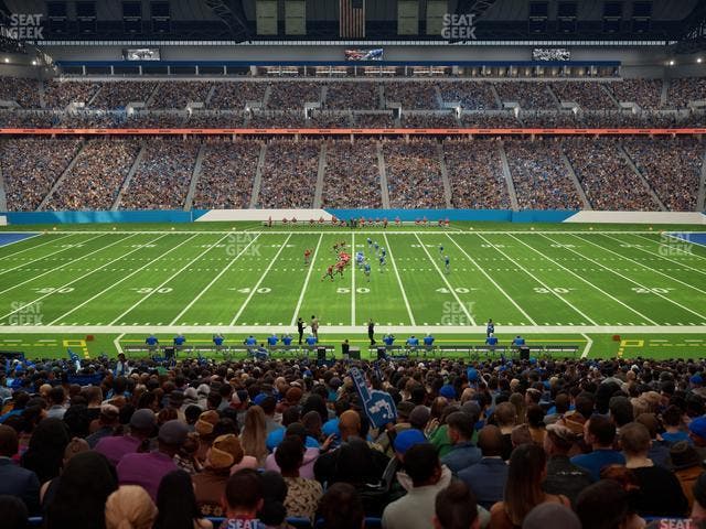 Ford Field - Section 106 Seat View