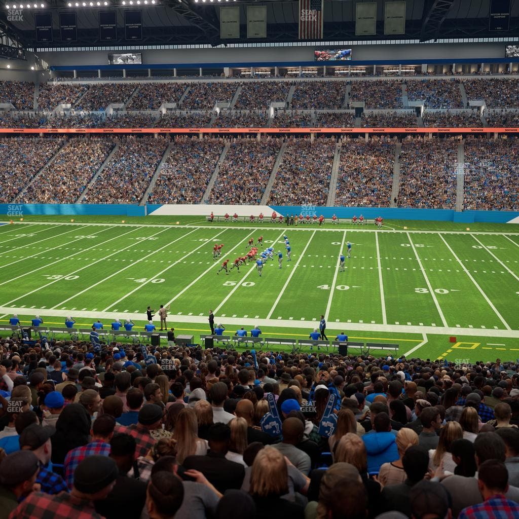 Ford Field - Section 107 Seat View