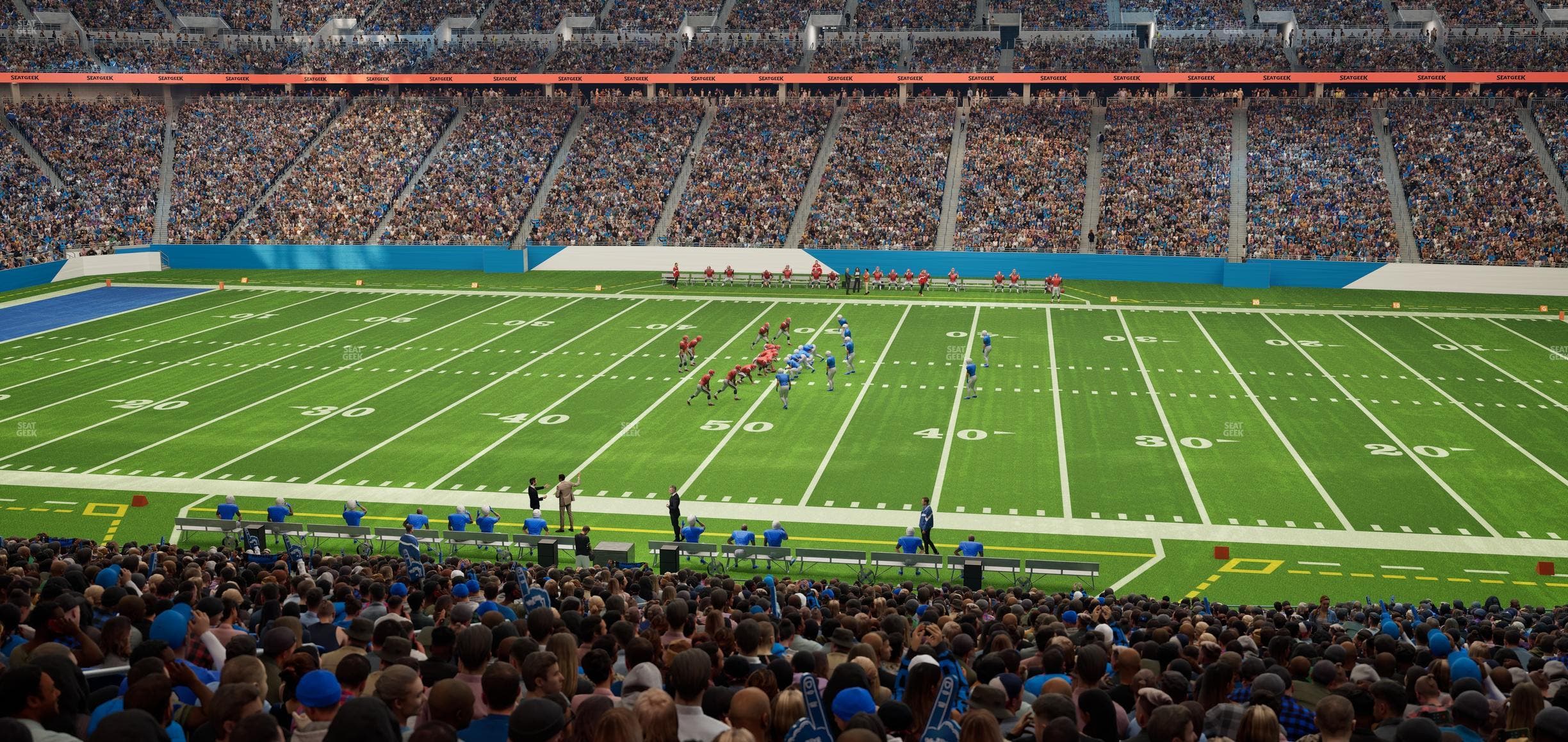 Ford Field - Section 107 Seat View
