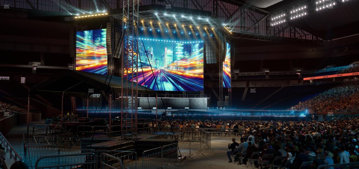 Ford Field - Section 110 Seat View