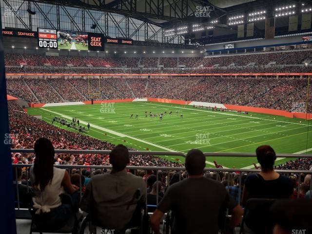 Ford Field - Section 112 Table 1 Seat View