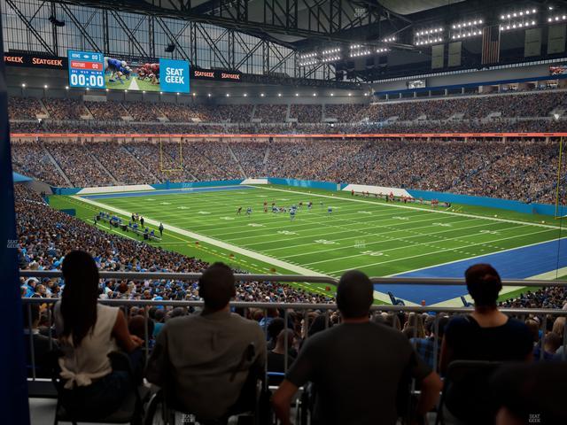 Ford Field - Section 112 Table 1 Seat View