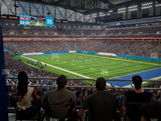 Ford Field - Section 112 Table 1 Seat View