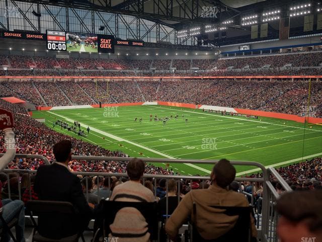 Ford Field - Section 112 Table 3 Seat View