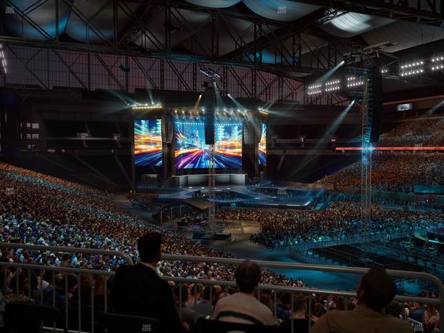 Ford Field - Section 112 Table 3 Seat View