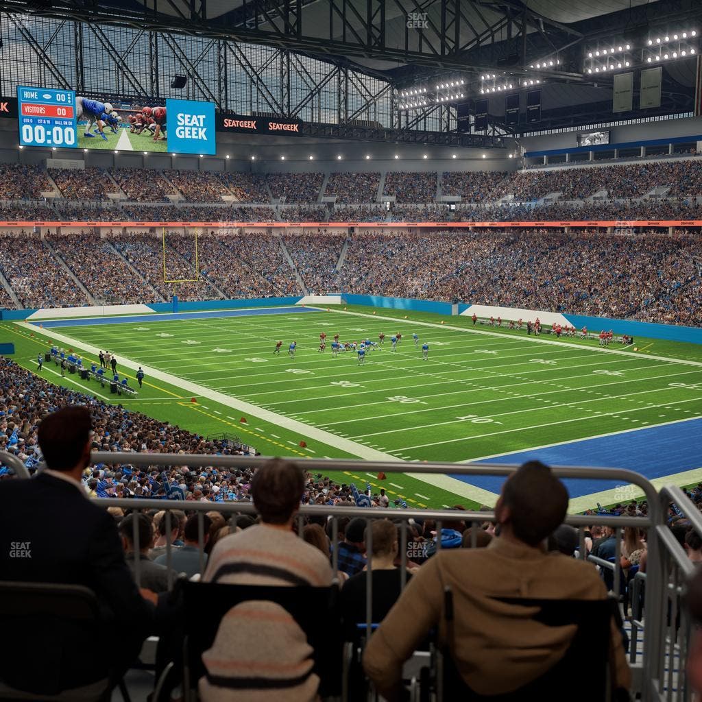 Ford Field - Section 112 Table 3 Seat View