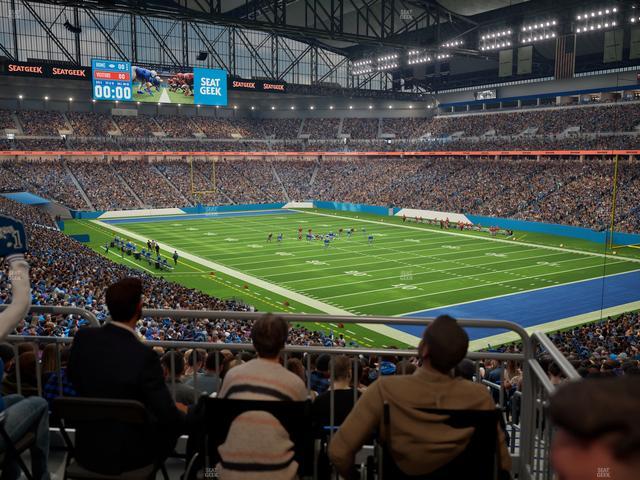 Ford Field - Section 112 Table 3 Seat View