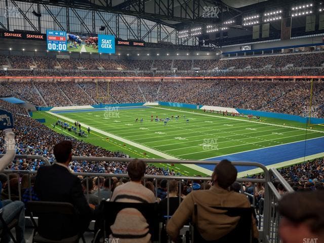 Ford Field - Section 112 Table 3 Seat View