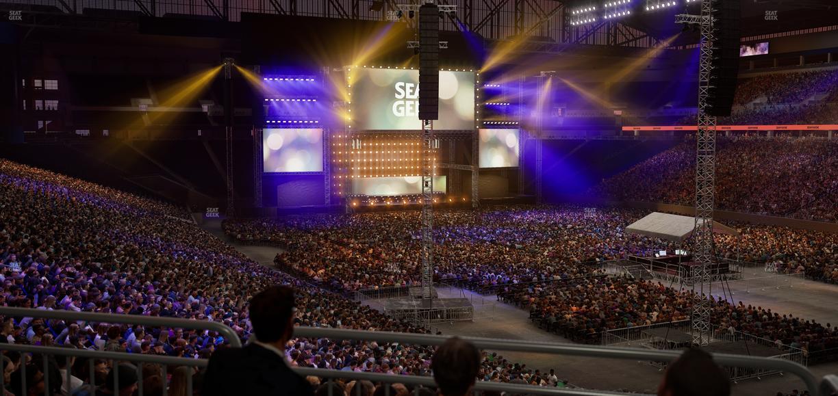Ford Field - Section 112 Table 3 Seat View