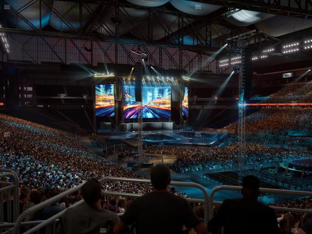 Ford Field - Section 113 Table 1 Seat View