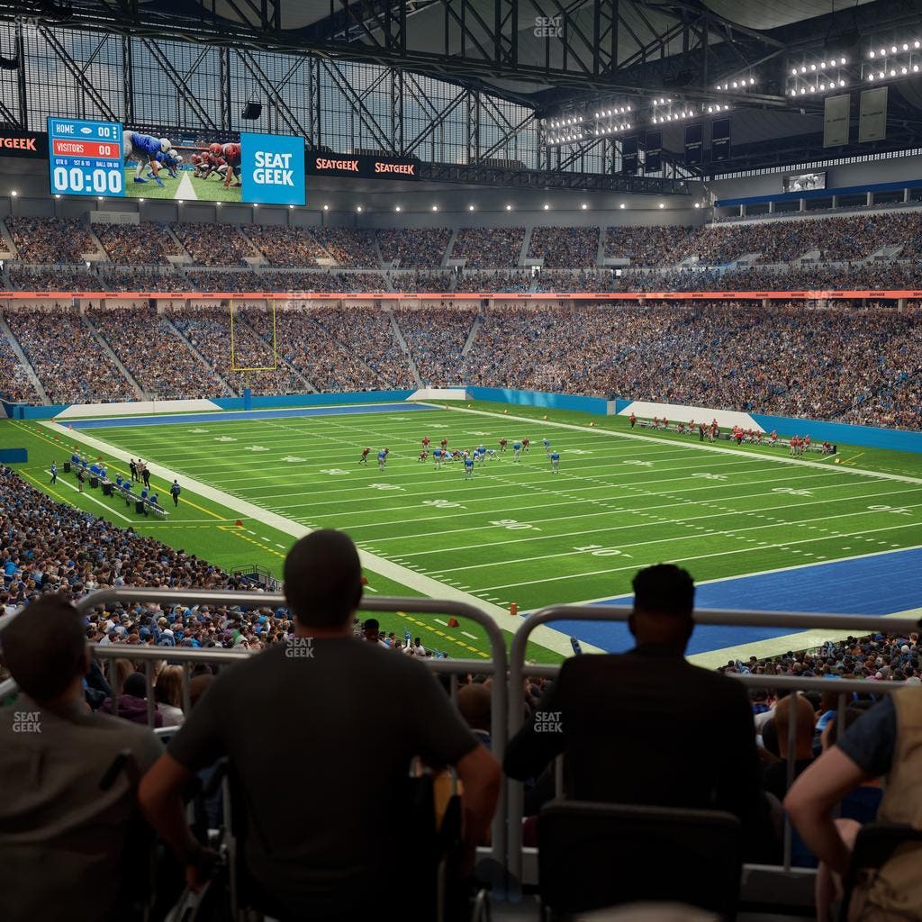 Ford Field - Section 113 Table 1 Seat View
