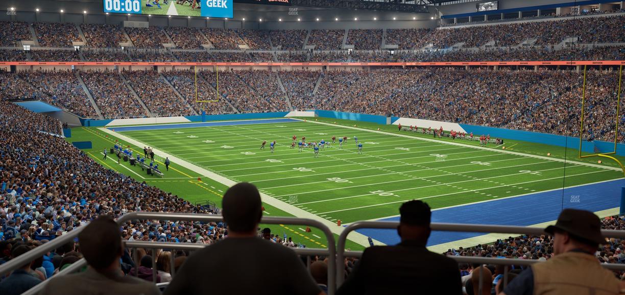 Ford Field - Section 113 Table 1 Seat View