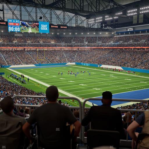 Ford Field - Section 113 Table 1 Seat View