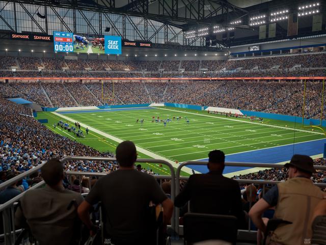 Ford Field - Section 113 Table 1 Seat View