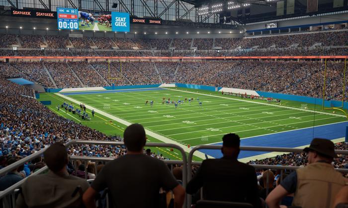 Ford Field - Section 113 Table 1 Seat View