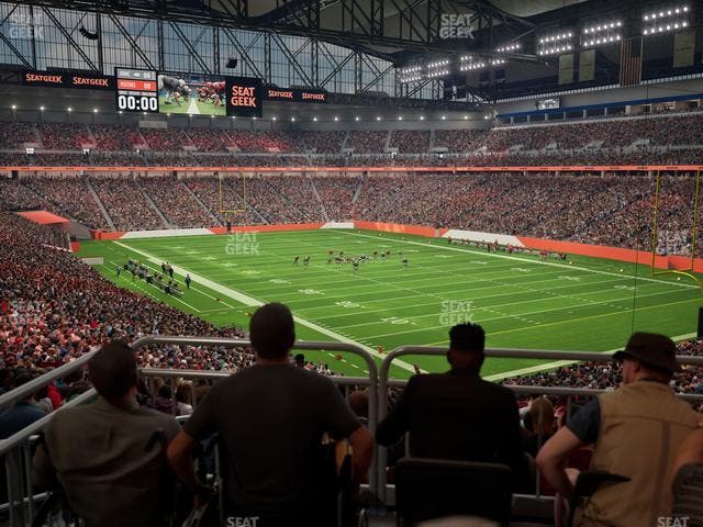Ford Field - Section 113 Table 1 Seat View