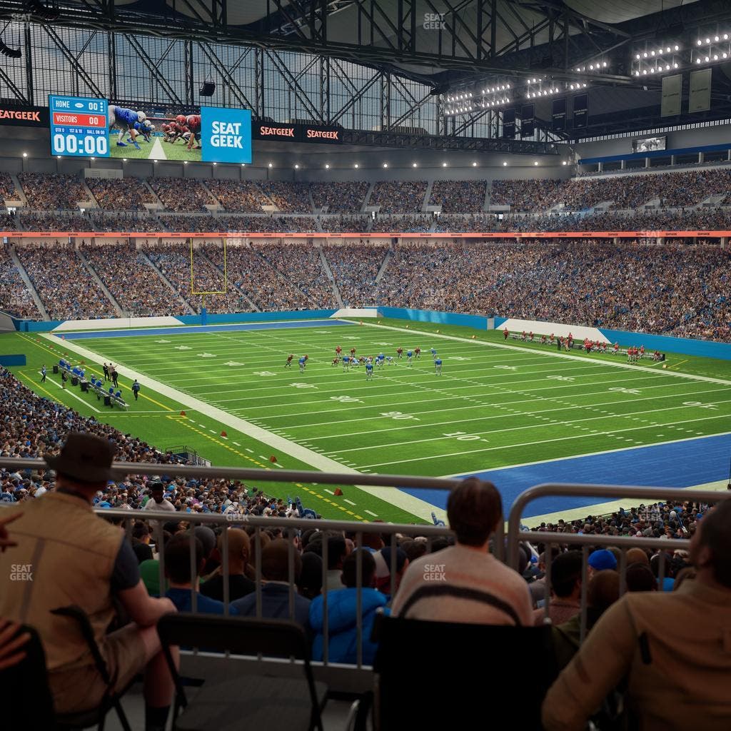 Ford Field - Section 113 Table 2 Seat View