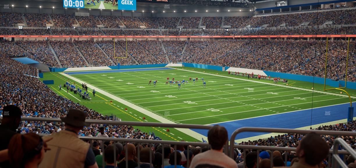 Ford Field - Section 113 Table 2 Seat View