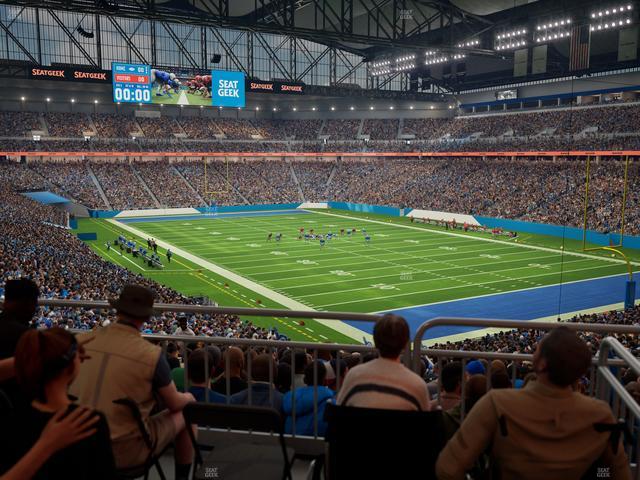 Ford Field - Section 113 Table 2 Seat View