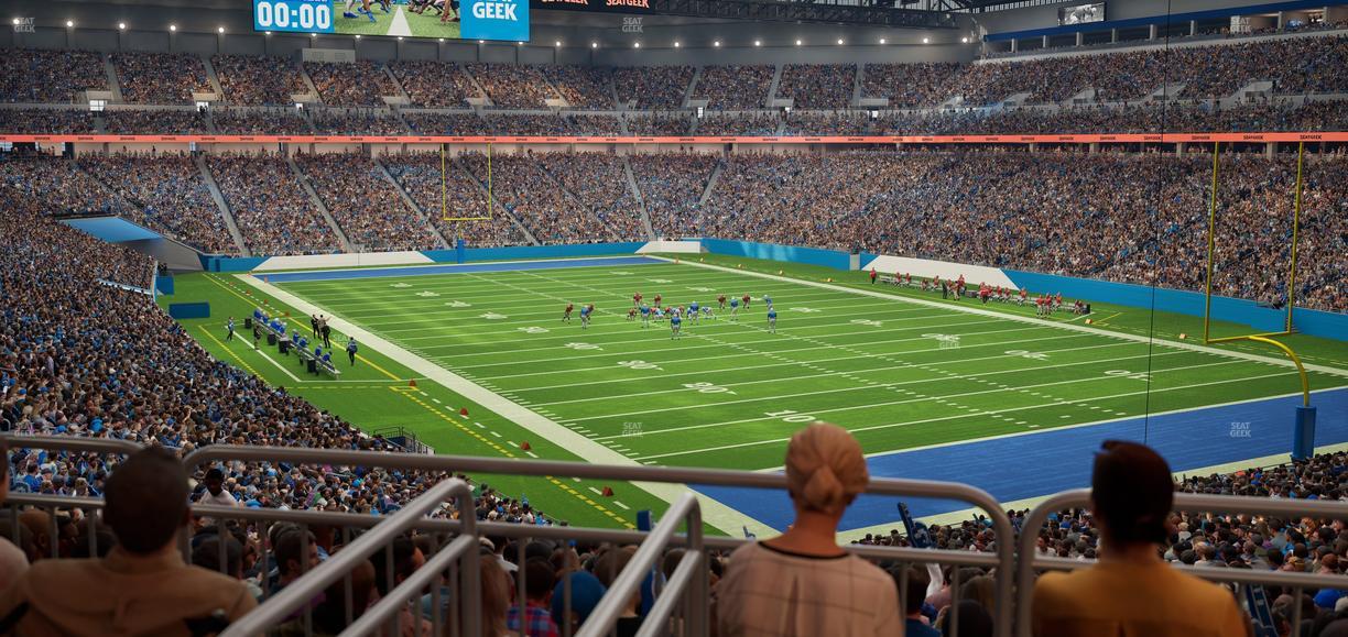 Ford Field - Section 113 Table 3 Seat View