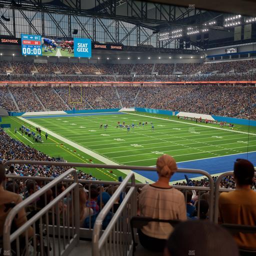 Ford Field - Section 113 Table 3 Seat View