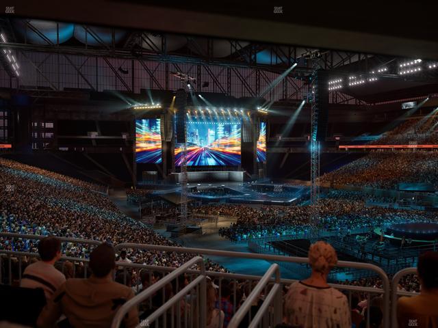 Ford Field - Section 113 Table 3 Seat View