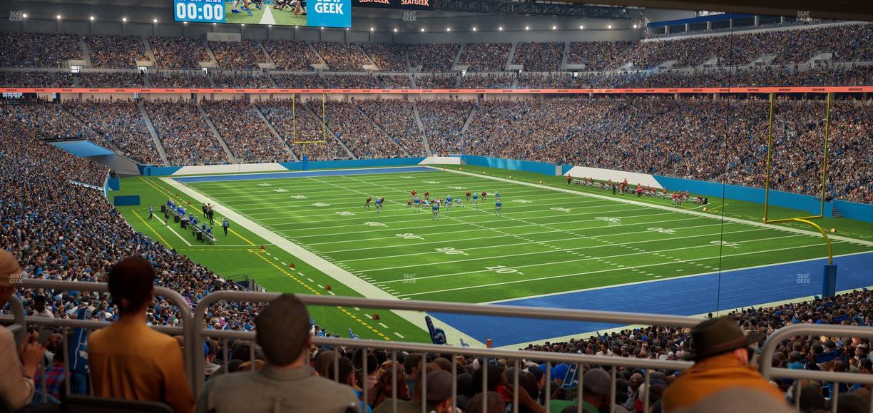 Ford Field - Section 113 Table 4 Seat View