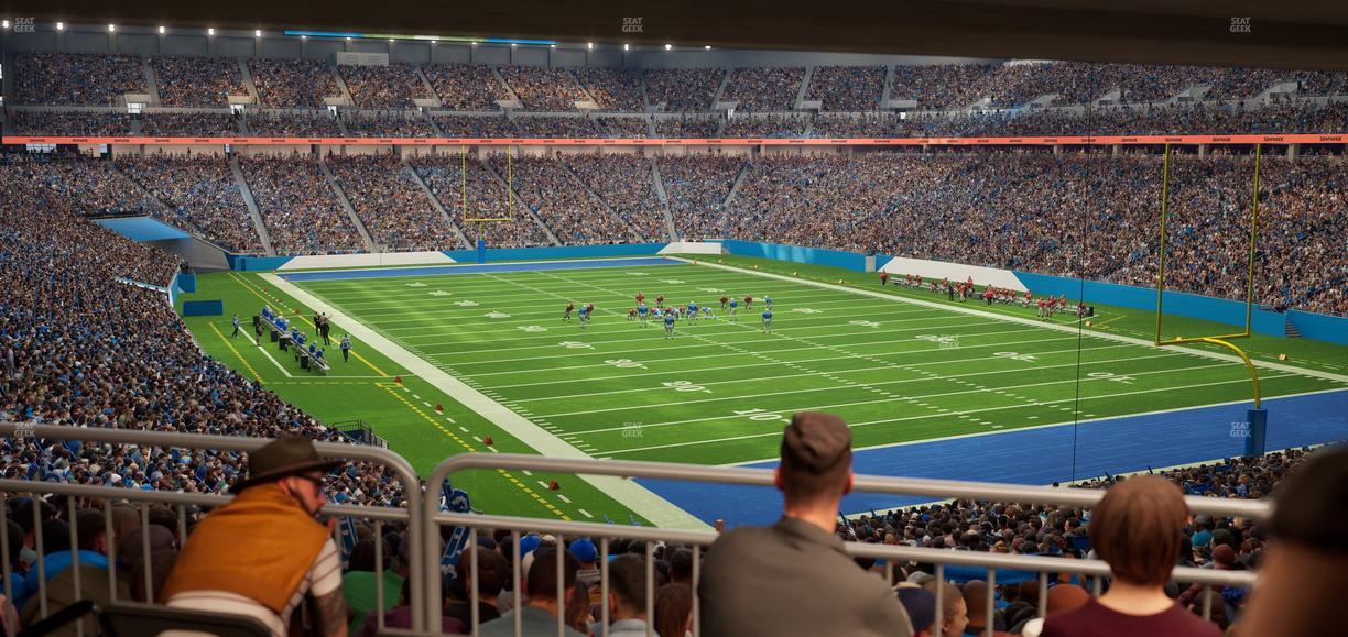 Ford Field - Section 113 Table 5 Seat View