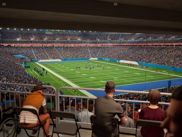 Ford Field - Section 113 Table 5 Seat View