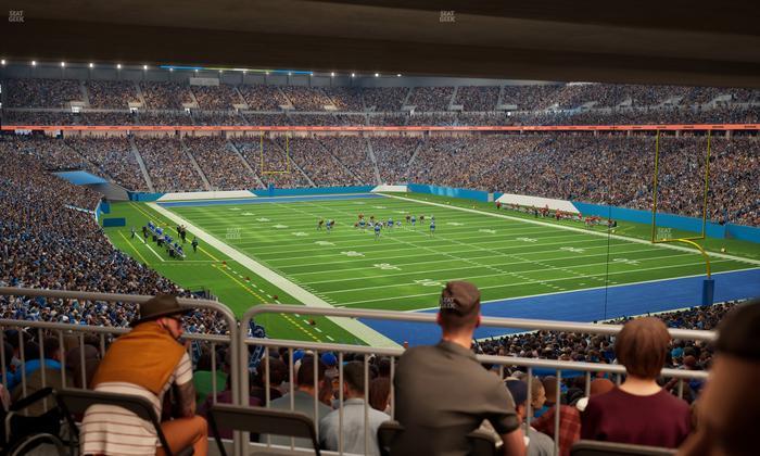 Ford Field - Section 113 Table 5 Seat View