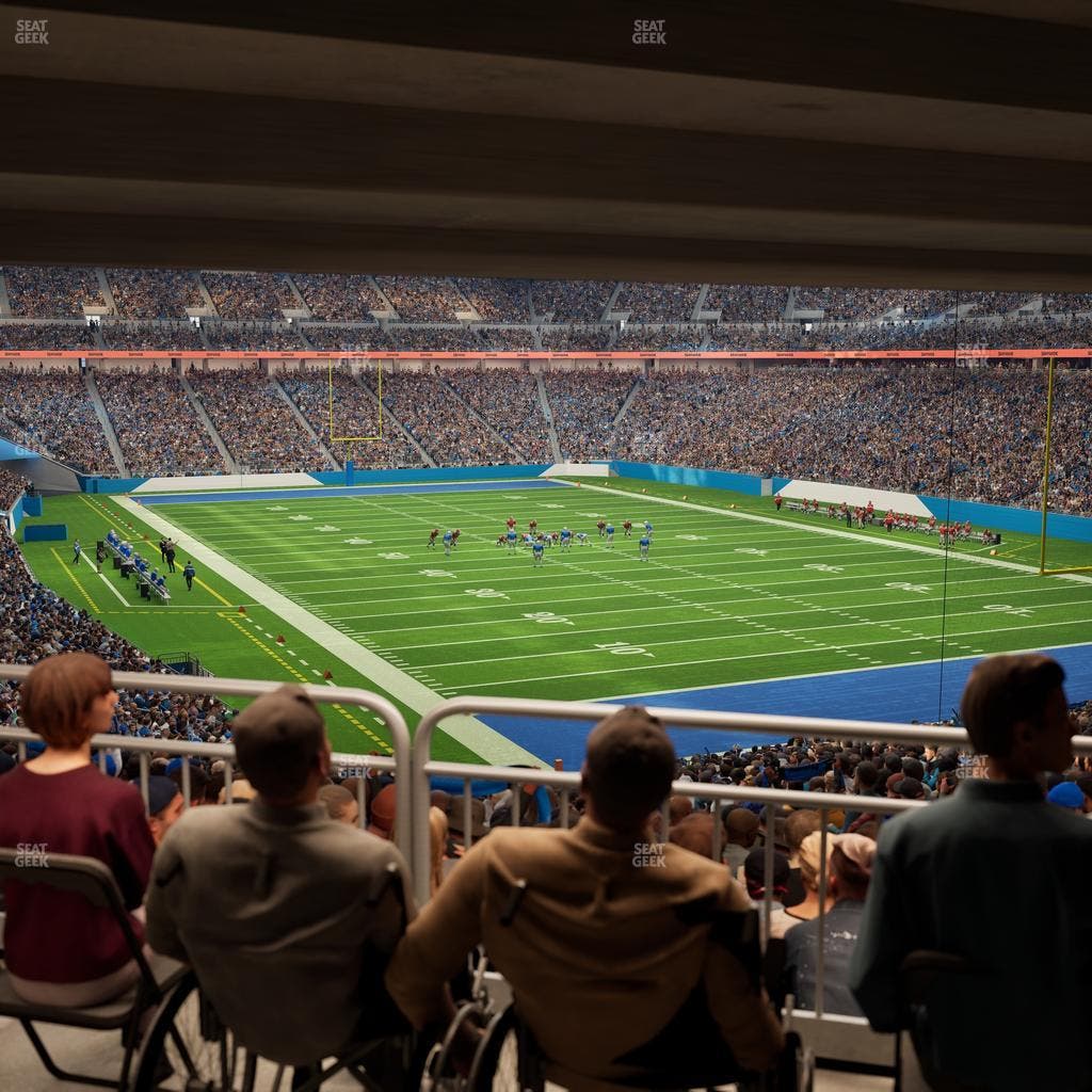 Ford Field - Section 113 Table 6 Seat View