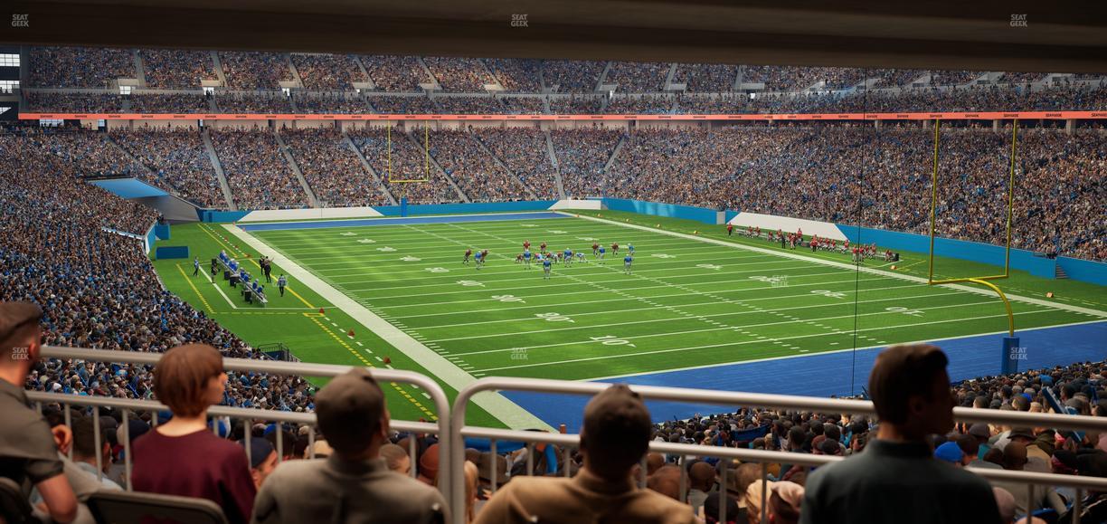 Ford Field - Section 113 Table 6 Seat View