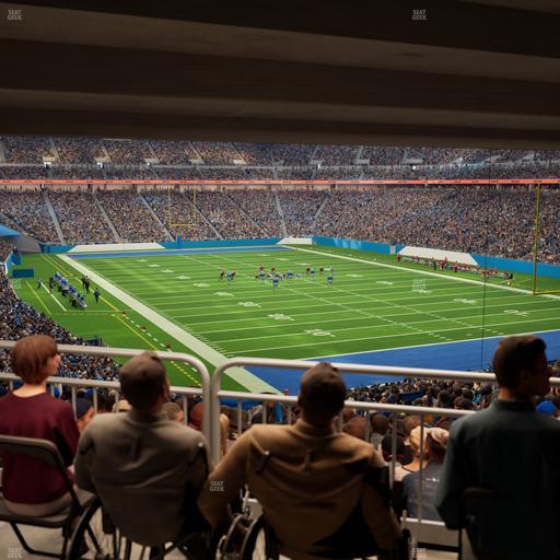 Ford Field - Section 113 Table 6 Seat View