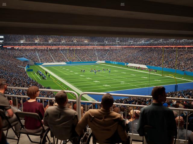 Ford Field - Section 113 Table 6 Seat View