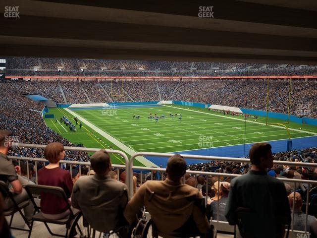 Ford Field - Section 113 Table 6 Seat View