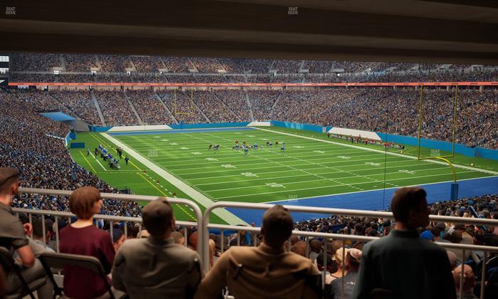 Ford Field - Section 113 Table 6 Seat View