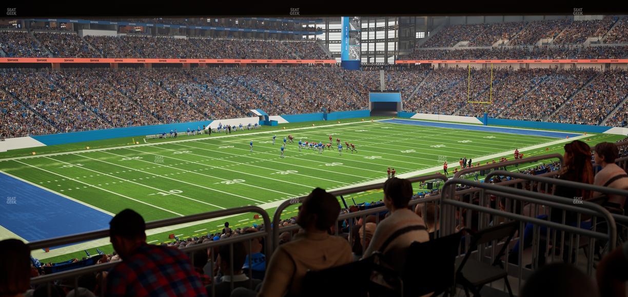 Ford Field - Section 122 Table 1 Seat View
