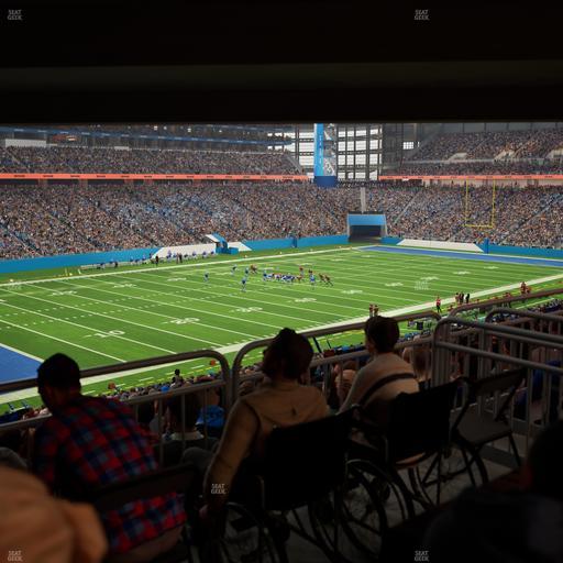 Ford Field - Section 122 Table 1 Seat View