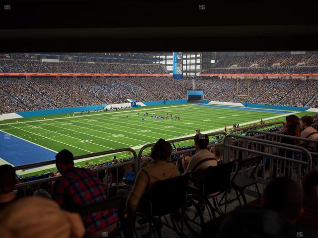 Ford Field - Section 122 Table 1 Seat View