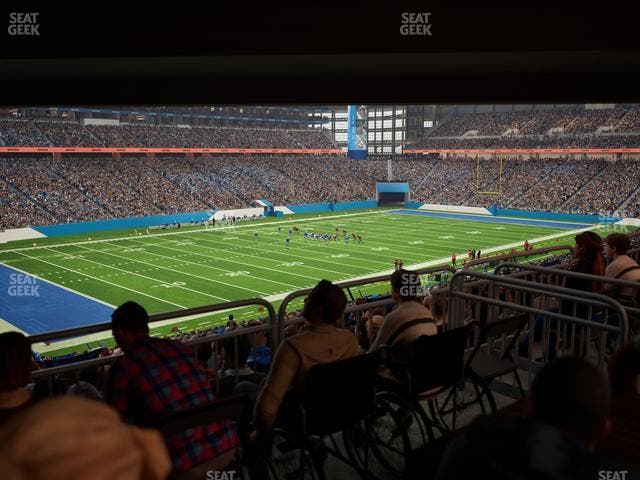 Ford Field - Section 122 Table 1 Seat View