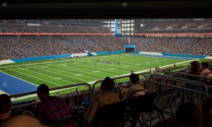 Ford Field - Section 122 Table 1 Seat View