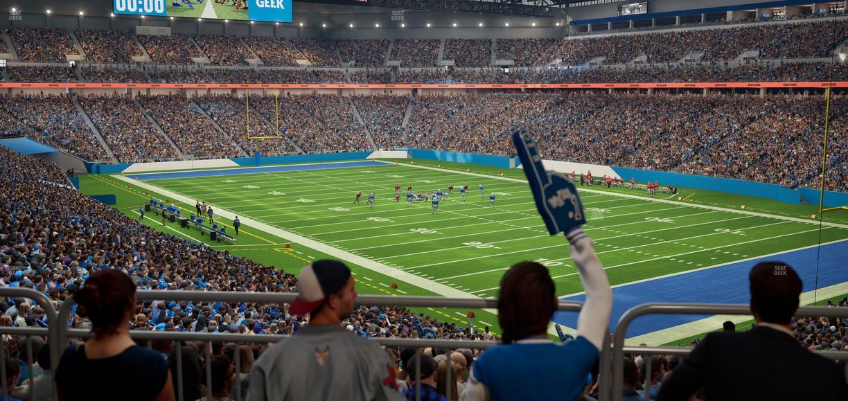 Ford Field - Section 122 Table 2 Seat View