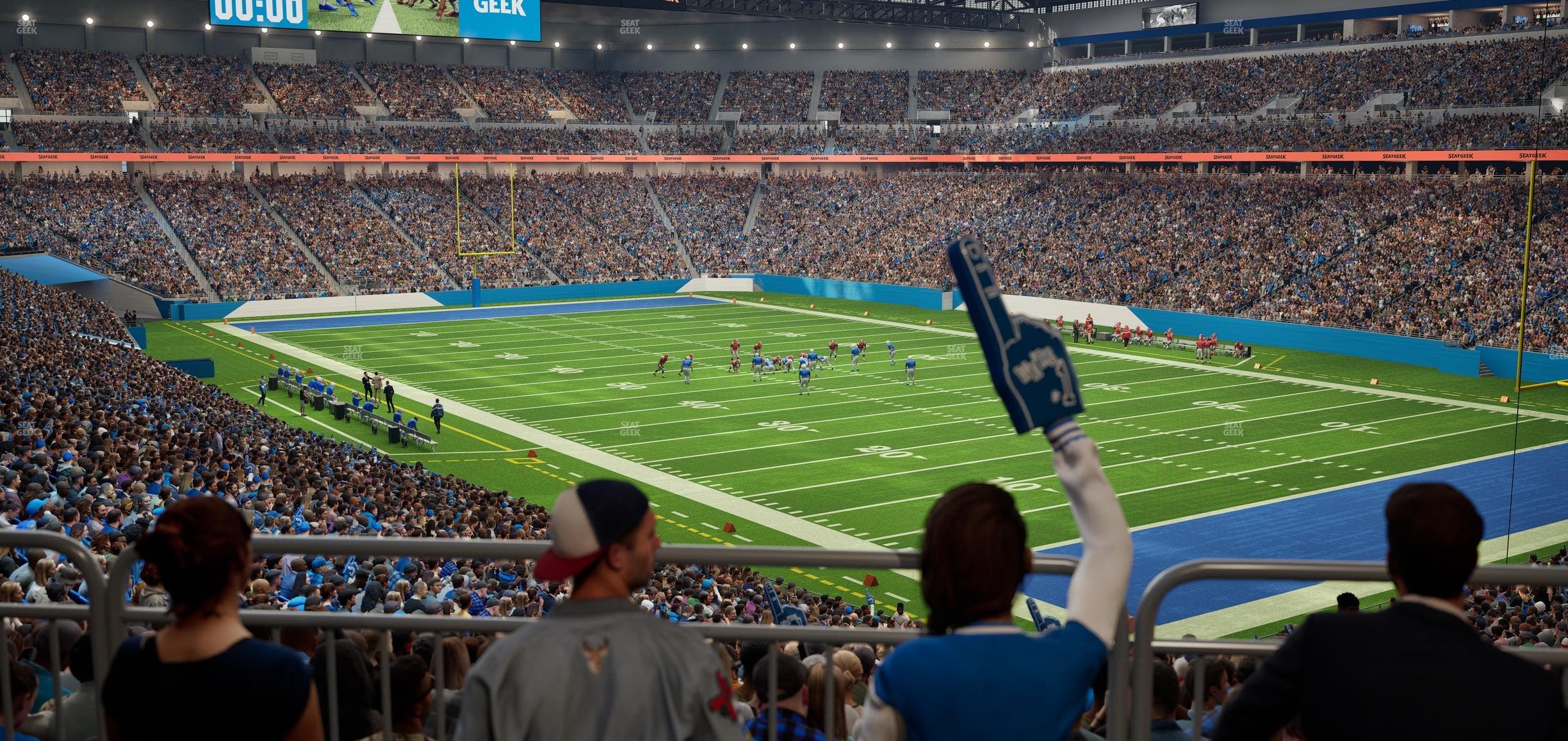 Ford Field - Section 122 Table 2 Seat View